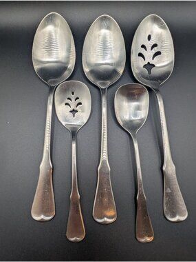 Variety of Spoons Patrick Henry Pattern Oneida Flatware Colonial Style Specialty